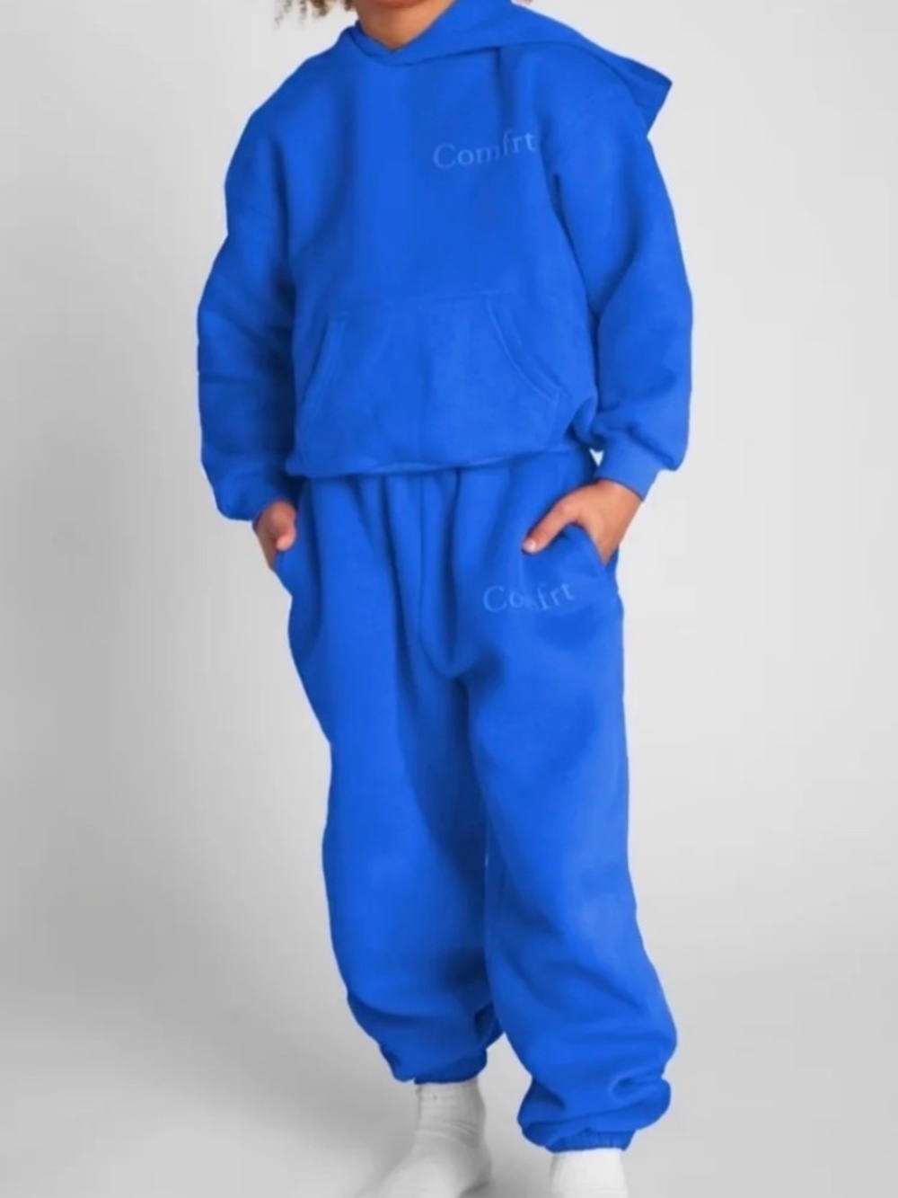 New Blue Comfrt Sweatsuit Joggers Hoodie Size Kids Small